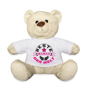 BESTE MAMAN DER WELT - Teddy - Weiß - Vorne