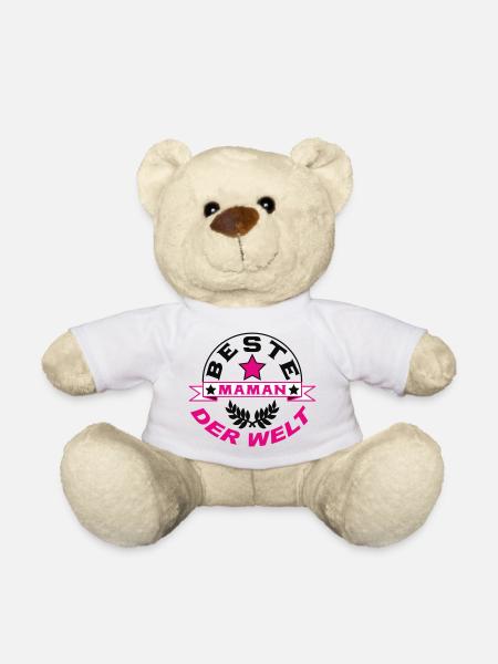 BESTE MAMAN DER WELT - Teddy - Weiß