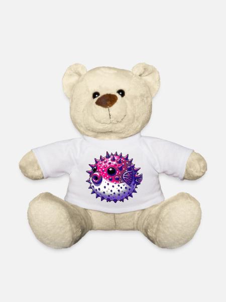 Kugelfisch - Teddy - Weiß