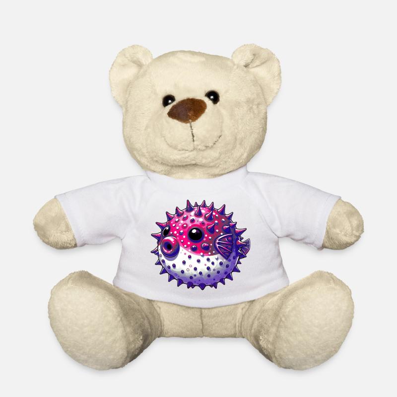 Kugelfisch - Teddy - Weiß