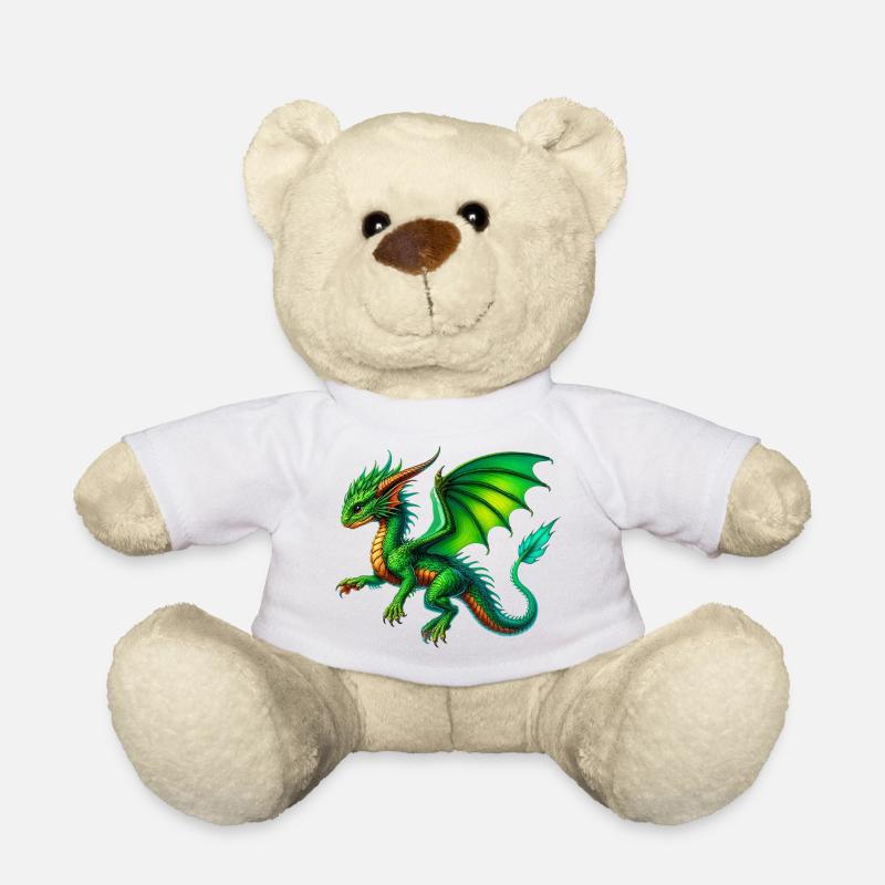Drache - Teddy - Weiß
