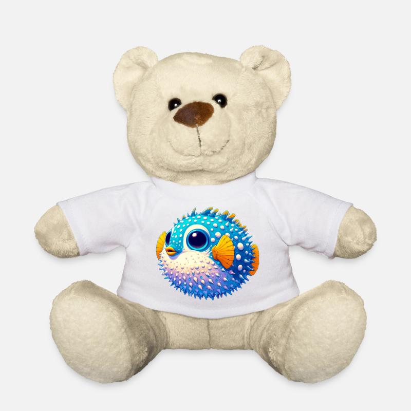 Kugelfisch - Teddy - Weiß