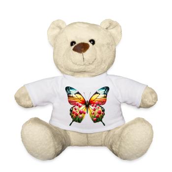 Butterfly tulips tulip Holland - Teddy Bear - white - Front