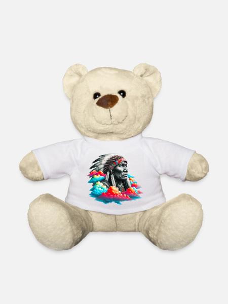 American Indian American - Teddy Bear - white
