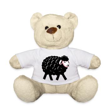 Mouton noir - Nounours - blanc - Devant