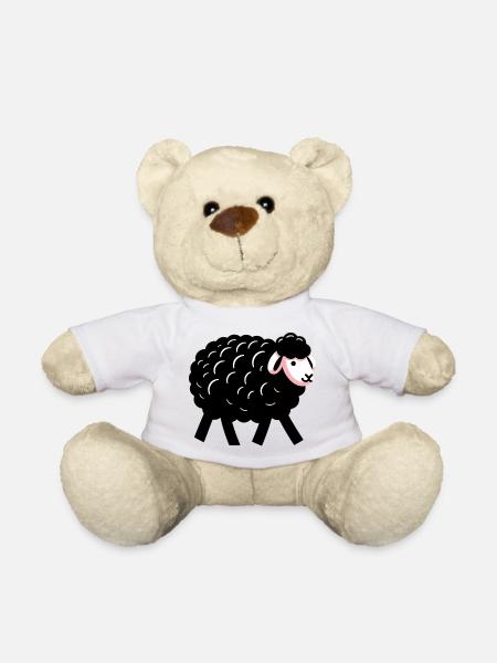 Schwarzes Schaf - Teddy - Weiß