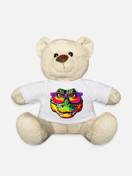 Crocodile avec lunettes de soleil - Nounours - blanc