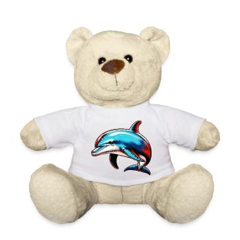 Dolphin - Teddy Bear - white - Front