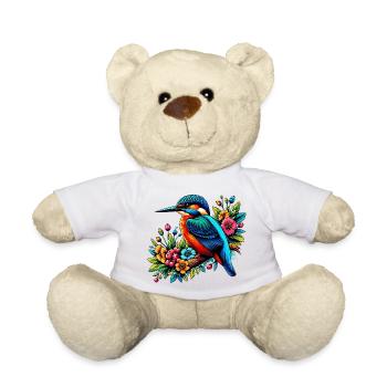 Martin-pêcheur - Nounours - blanc - Devant