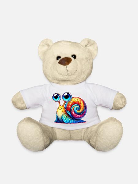Schnecke - Teddy - Weiß