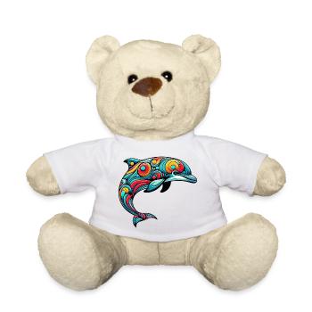 Dolphin - Teddy Bear - white - Front