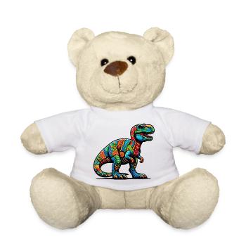 Dinosaure - Nounours - blanc - Devant