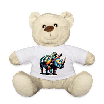 Rhinoceros - Teddy Bear - white - Front