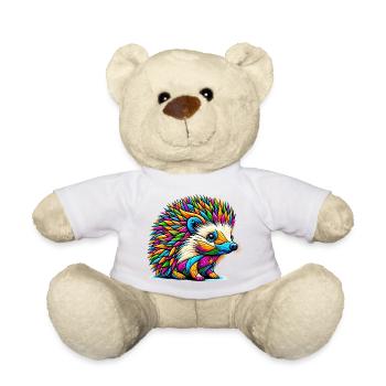 Hedgehog - Teddy Bear - white - Front