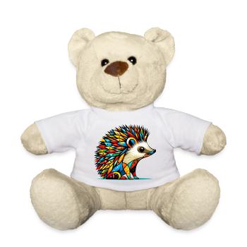 Hedgehog - Teddy Bear - white - Front