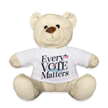 Jede Stimme zählt - Teddy - Weiß - Vorne