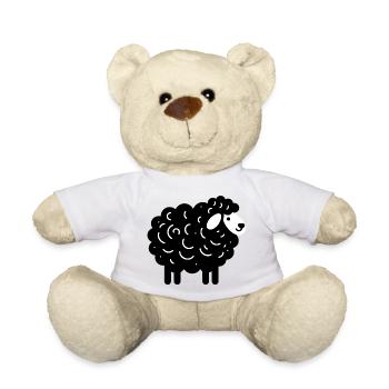 Schwarzes Schaf - Teddy - Weiß - Vorne