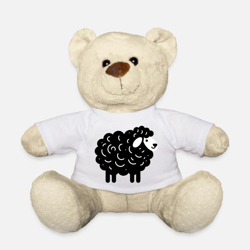 Schwarzes Schaf - Teddy - Weiß