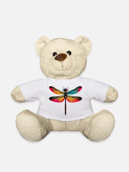 Dragonfly - Teddy Bear - white
