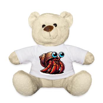 Hermit crab - Teddy Bear - white - Front