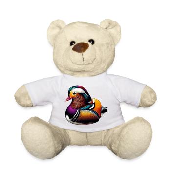 Mandarin duck - Teddy Bear - white - Front