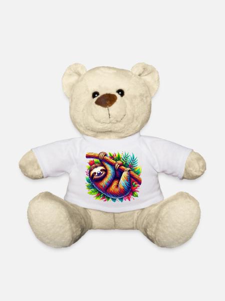 Faultier - Teddy - Weiß
