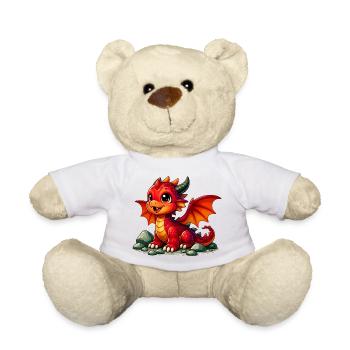 Drache - Teddy - Weiß - Vorne