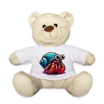 Hermit crab - Teddy Bear - white - Front