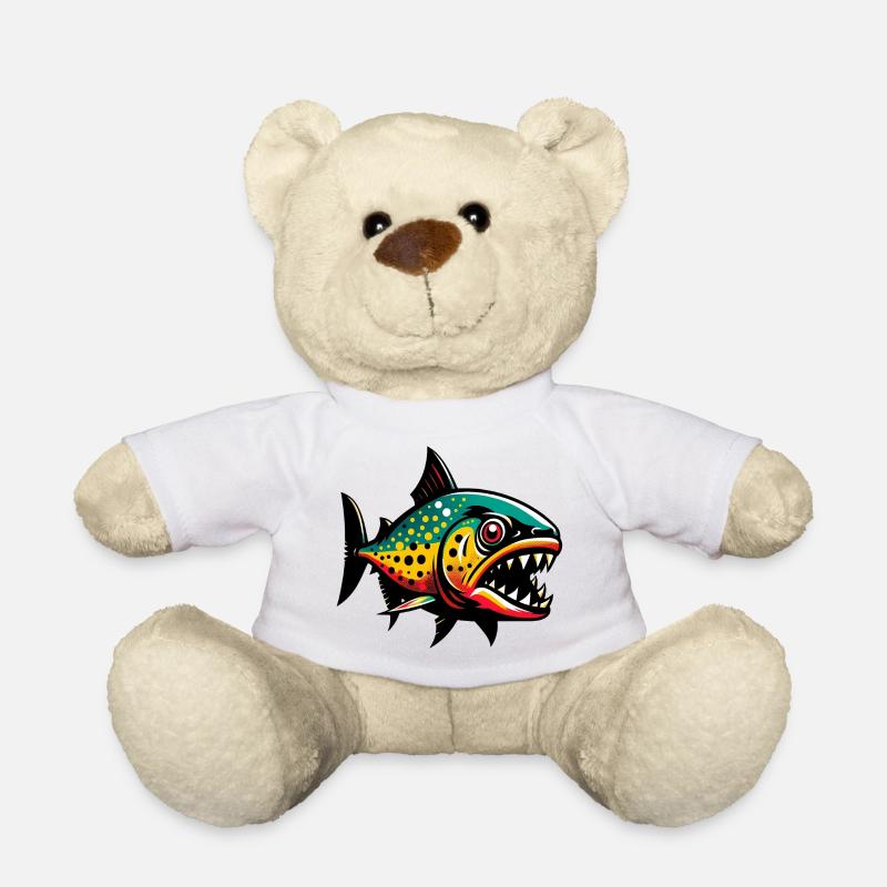 Piranha - Teddy Bear - white