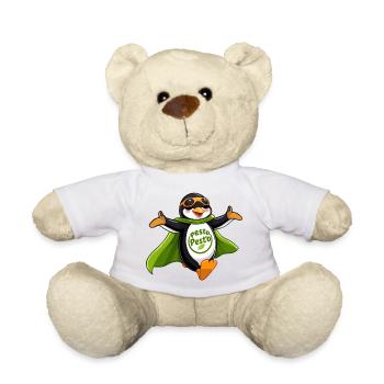 Pesto Pinguin fliegt in deinen Armen - Teddy - Weiß - Vorne