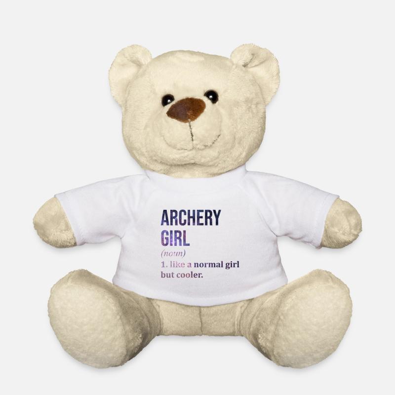 Bogenschießen - Teddy - Weiß