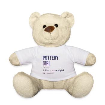 Pottery Pottery Pottery - Teddy Bear - white - Front