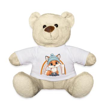 1er anniversaire Renard Arc-en-ciel Mignon Mignon - Nounours - blanc - Devant