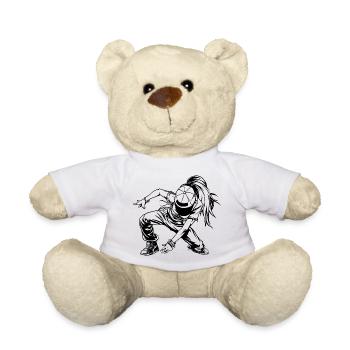 Croquis de breakdancer - Nounours - blanc - Devant