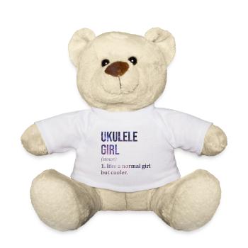 Ukulele - Teddy Bear - white - Front