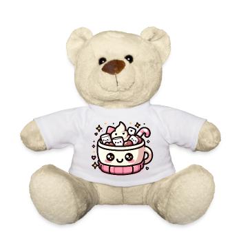 Noël hivernal au cacao mignon - Nounours - blanc - Devant