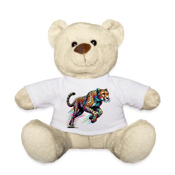 Cheetah - Teddy Bear - white - Front