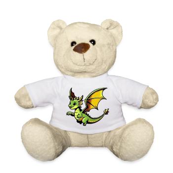 Dragon - Teddy Bear - white - Front