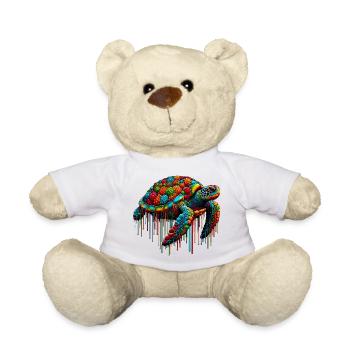 Turtle - Teddy Bear - white - Front