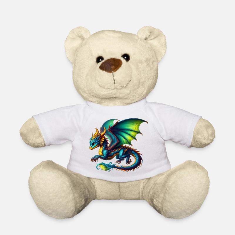 Drache - Teddy - Weiß