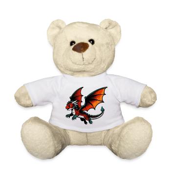 Dragon - Teddy Bear - white - Front