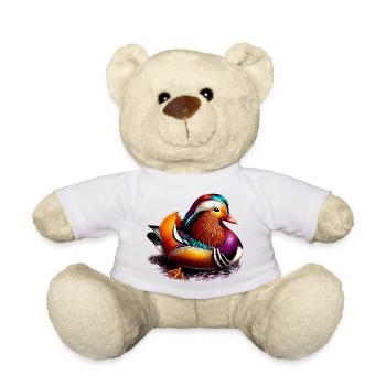 Mandarin duck - Teddy Bear - white - Front
