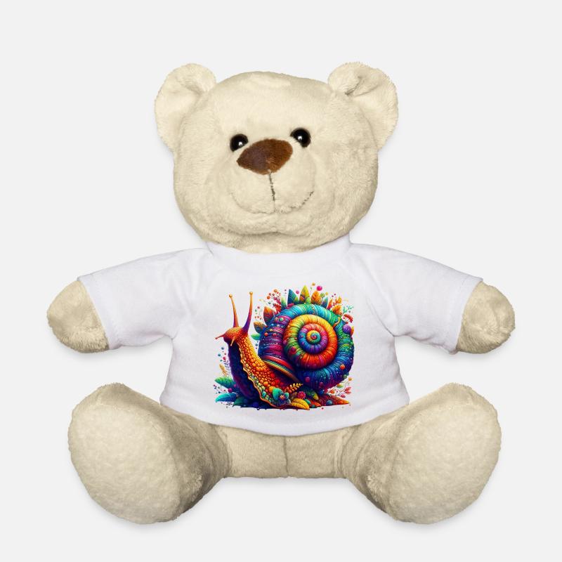 Schnecke - Teddy - Weiß