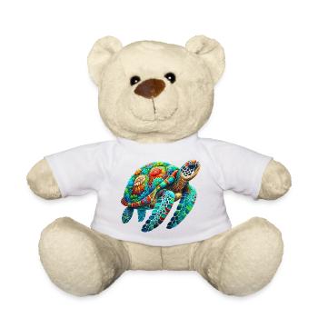 Turtle - Teddy Bear - white - Front