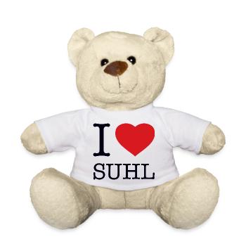 I LOVE SUHL - Teddy Bear - white - Front