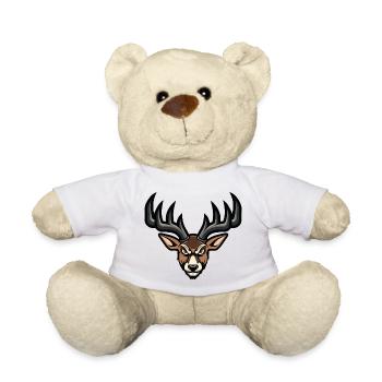 Deer Head - Teddy Bear - white - Front