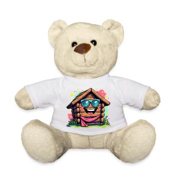 BOIS AMUSANT - Nounours - blanc - Devant