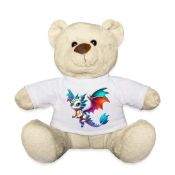 Dragon - Teddy Bear - white - Front