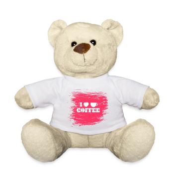 Kaffee-Liebe - Teddy - Weiß - Vorne