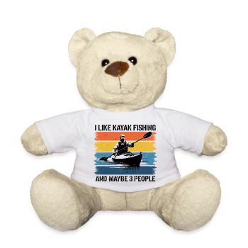 Idée amusante pour les pêcheurs en kayak - Nounours - blanc - Devant